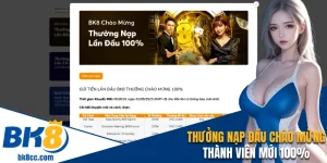 thưởng nạp đầu bk8